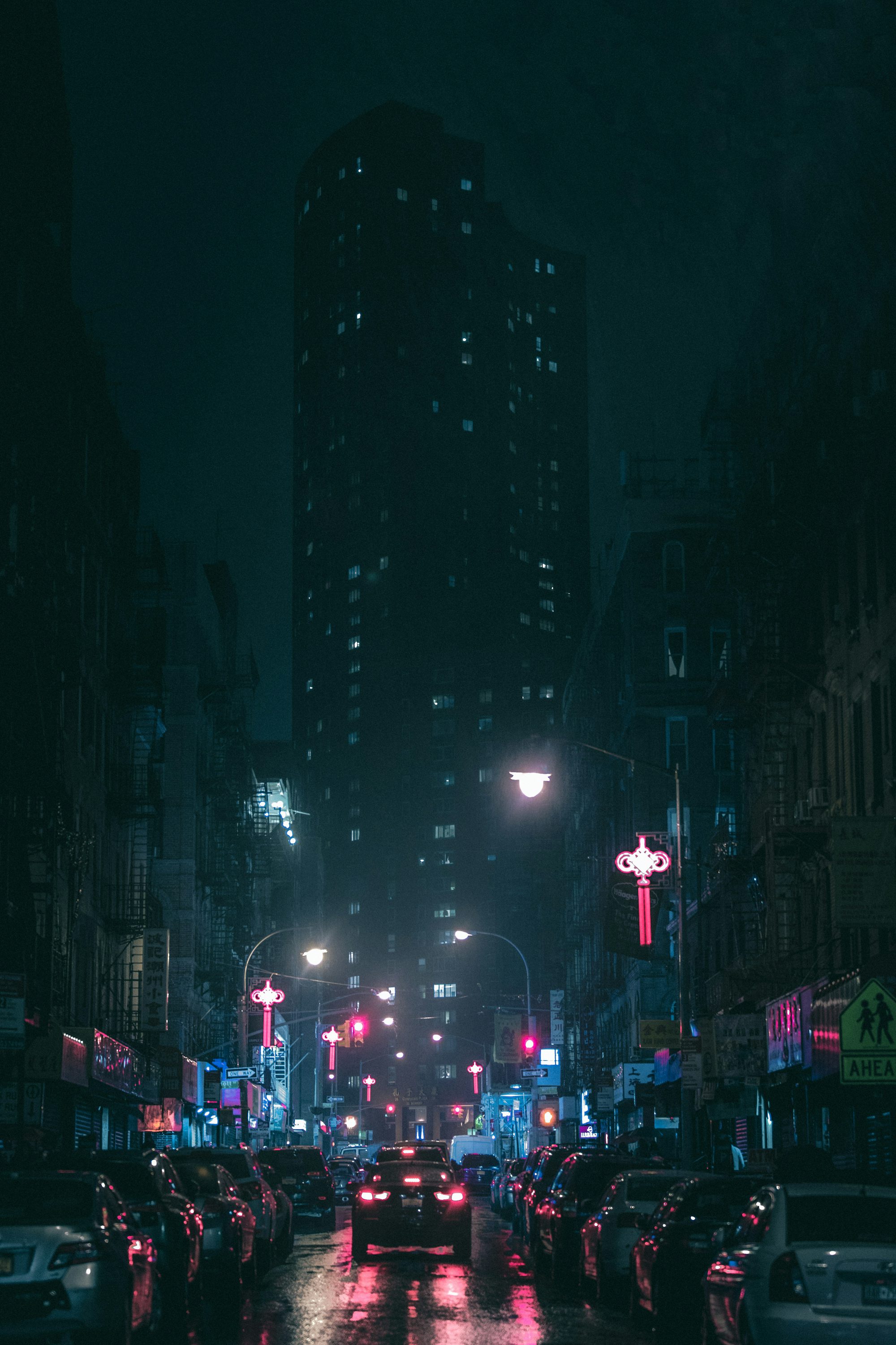 gray building at nighttime