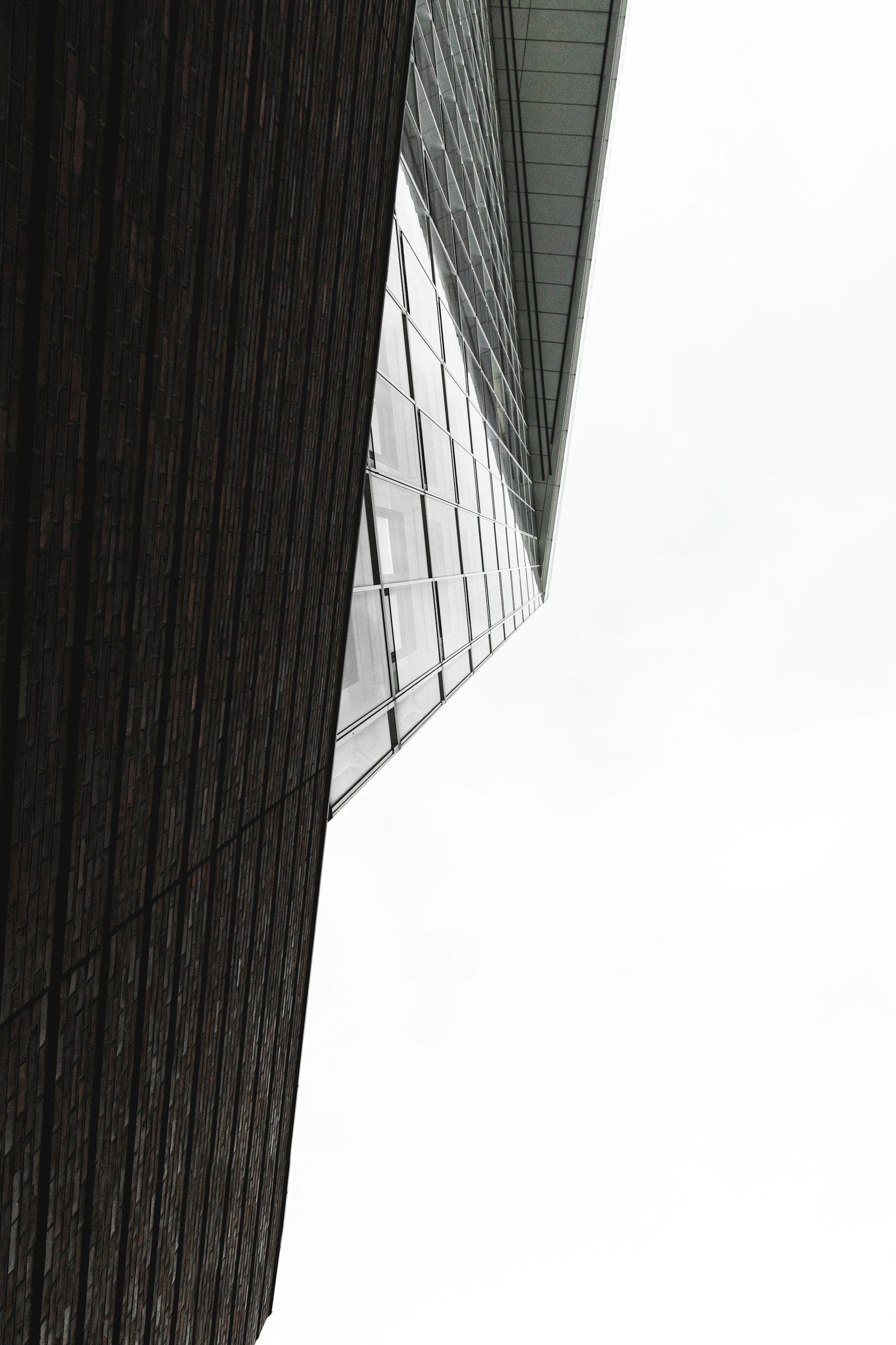 black and white concrete building